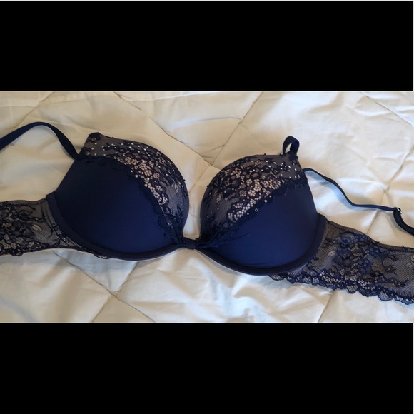 Victoria secret navy blue bra Clearance